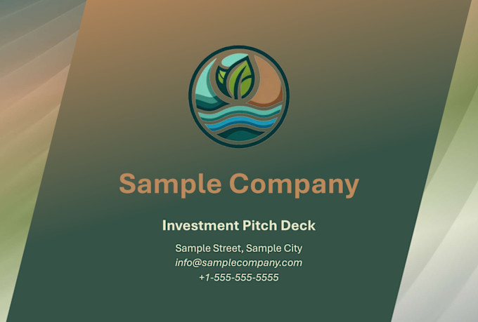 provide an investor ready pitch deck